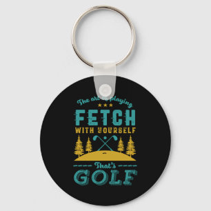 Funny Golf Player Quote Golfers Love Golfing Srt Keychain