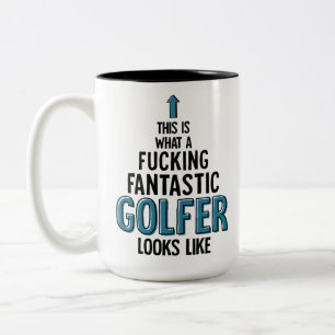 Funny Golf Player Saying Coach Golf Coffee Travel Two-Tone Coffee Mug
