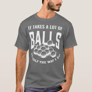 Funny Golf Pun akes Balls o Golf Golfing Dad Joke T-Shirt