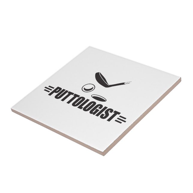 Funny Golf, Putting Ceramic Tile (Side)