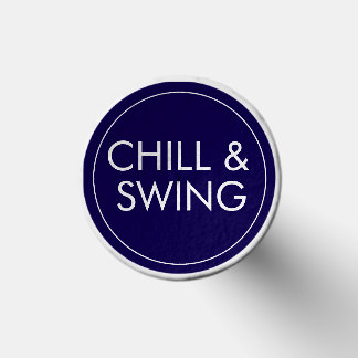 Funny Golf Quote Chill Swing Navy Blue Tees