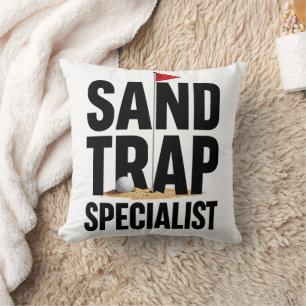 Funny Golf Quote for Golf Addicts Throw Pillow