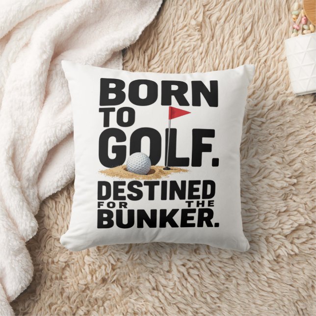 Funny Golf Quote for Golf Addicts  Throw Pillow (Blanket)