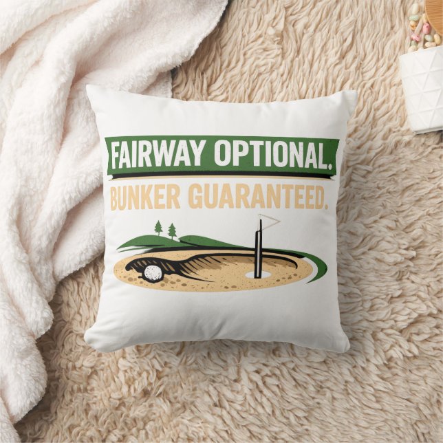 Funny Golf Quote for Golf Addicts  Throw Pillow (Blanket)