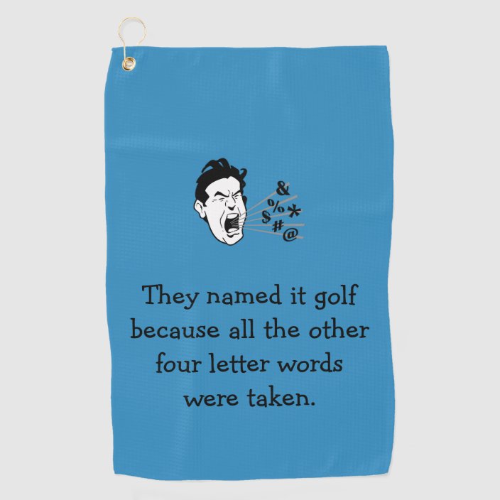 Funny Golf Quote Golf Towel Zazzle