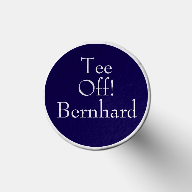 Funny Golf Quote Tee Off Name Blue Golf Tees (Top)