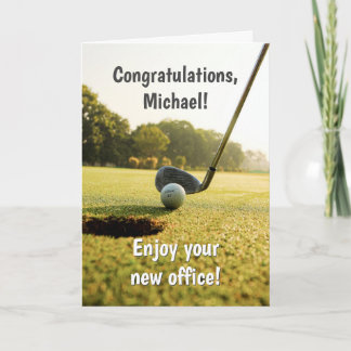 Funny Golf Retirement Card