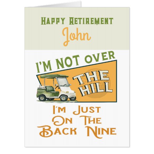 Funny Golf Retirement