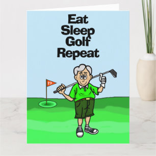 Funny Golf Retirement Card for Men