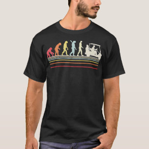 Funny Golf Retro Style Evolution Of Man T-Shirt