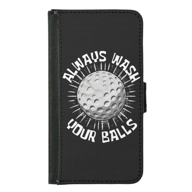 Funny-golf Samsung Galaxy Wallet Case (Front)