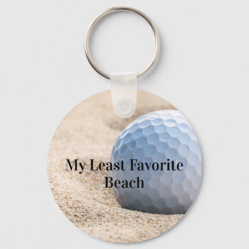 Funny Golf Sand Trap Keychains