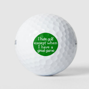 Funny Golf Saying Balls
