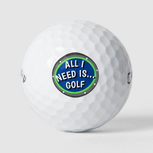 Funny Golf Saying Golf Balls