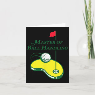 Funny Golf Shirt - Master Of Ball Handling For Men Card