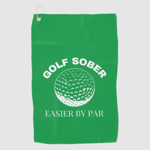 Funny Golf Sober Easier By Par Golfing Quote Golf Towel