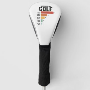 Funny Golf Sport Why I Lose At Golfing Game Retro Golf Head Cover