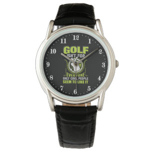 funny golf sports word art watch