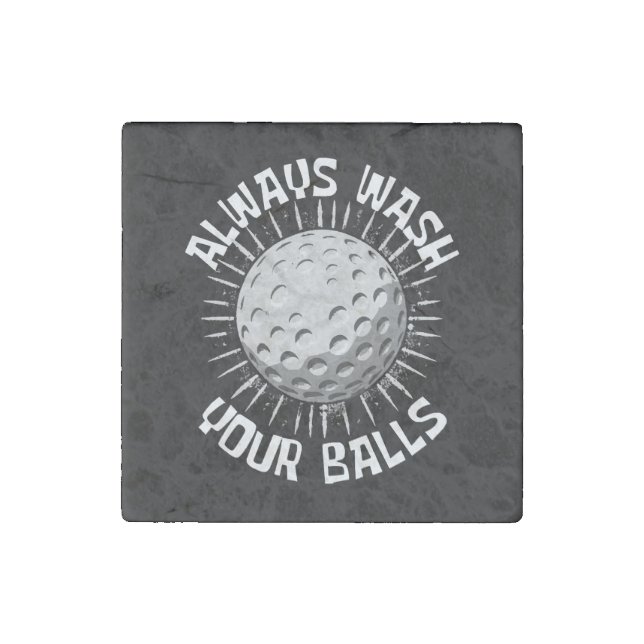 Funny-golf Stone Magnet (Front)