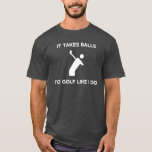 Funny Golf T-shirt at Zazzle