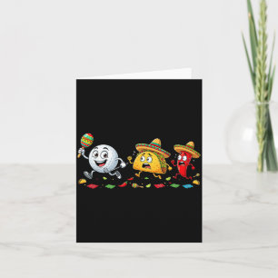 Funny Golf Taco Cinco De Mayo Womens Mens Kids Card