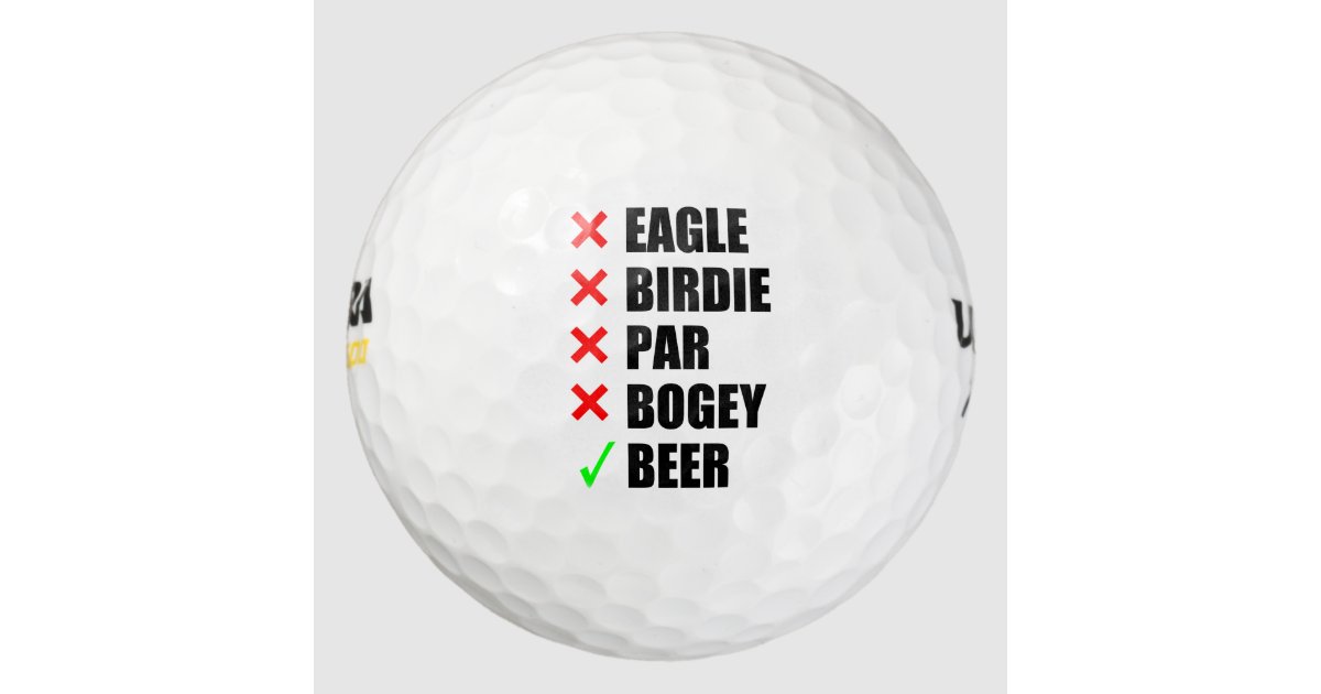 Funny golf terms golf balls Zazzle