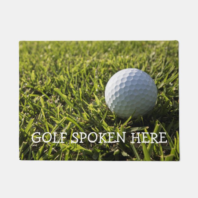 Funny Golf Theme House Front Doormat (Front)