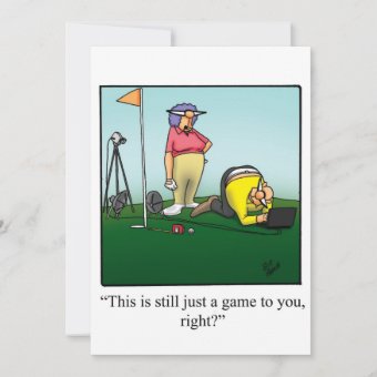 Funny Golf Themed Anniversary Party Invitation | Zazzle