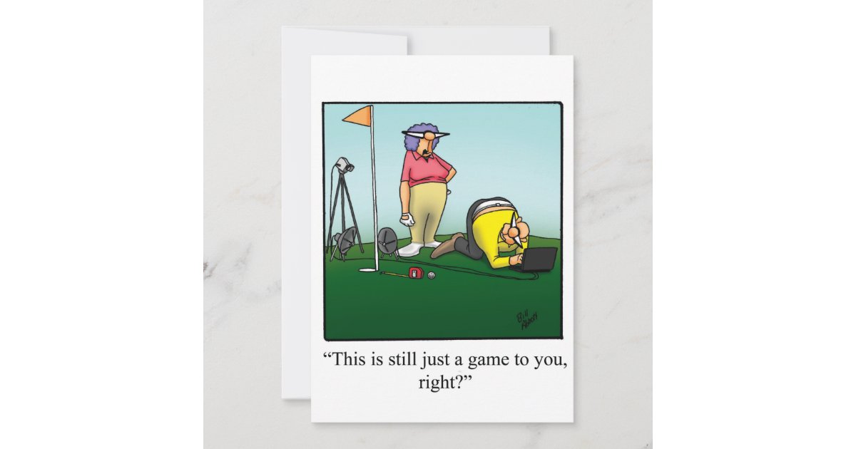 Funny Golf Themed Anniversary Party Invitation | Zazzle