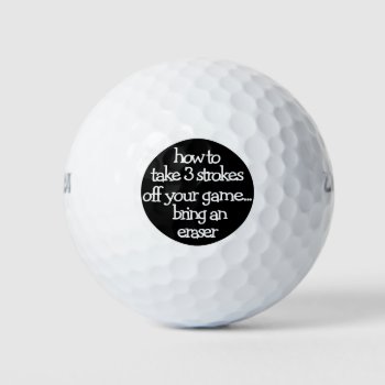 Funny Golf Tip Golf Balls by idesigncafe at Zazzle