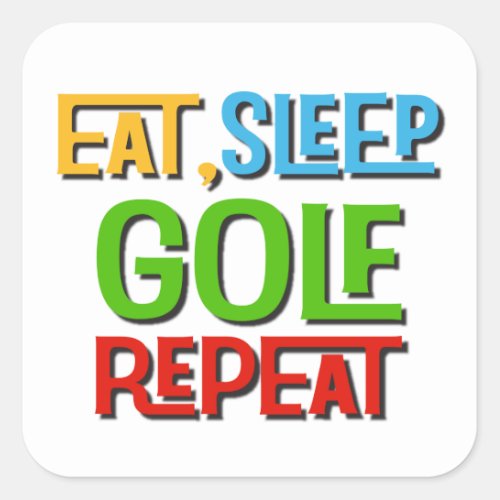 Funny Golf Tournament Joke Golfer Square Sticker