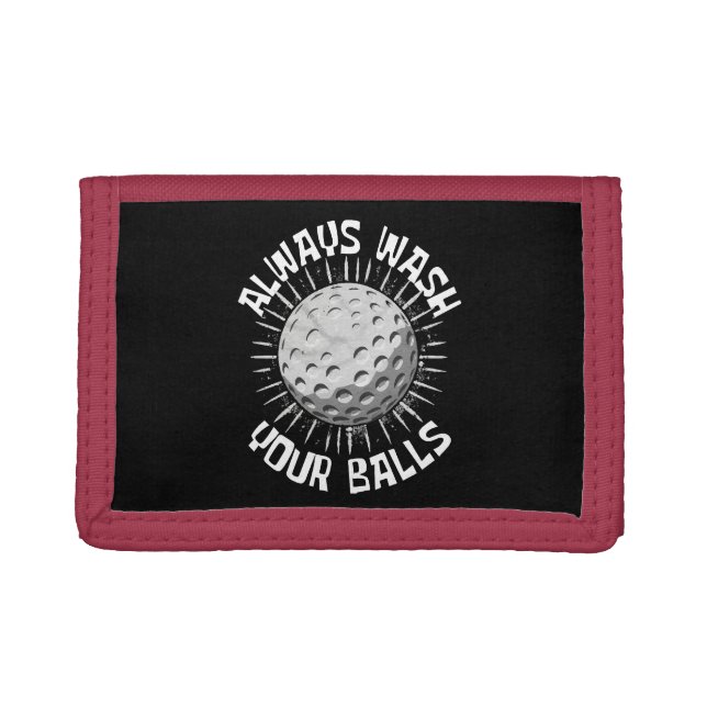 Funny-golf Tri-fold Wallet (Front)