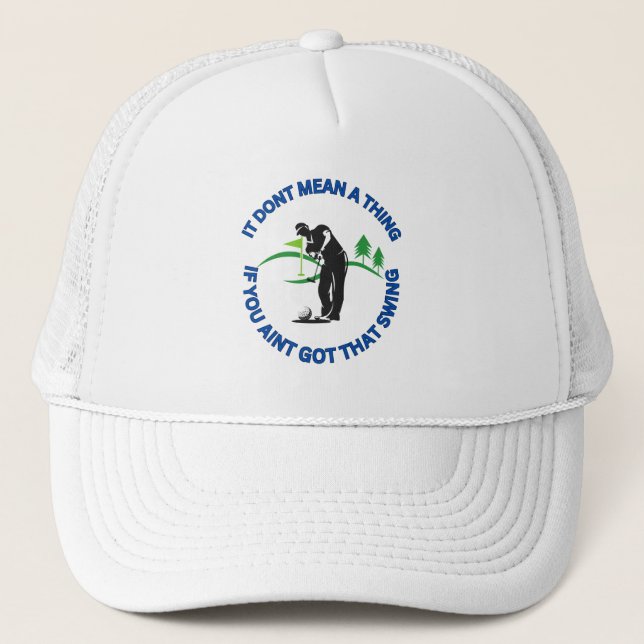 Funny Golf Trucker Hat  for Men (Front)