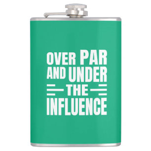 Funny Golf Vinyl Wrapped Flask