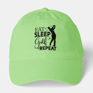 Funny Golf word art Hat