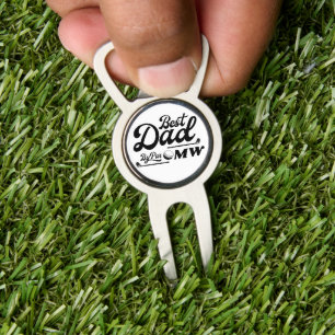 Funny Golfer Best Dad By Par   Father's Day  Divot Tool