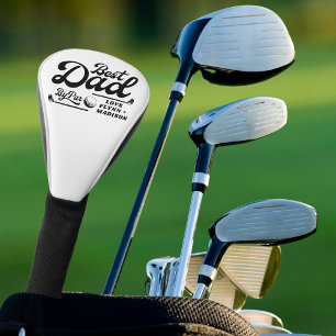 Funny Golfer Best Dad By Par Father's Day Golf Head Cover