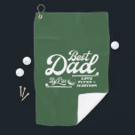 Funny Golfer Best Dad By Par | Father's Day  Golf Towel<br><div class="desc">Funny Golfer Best Dad By Par | Father's Day Golf Towel</div>