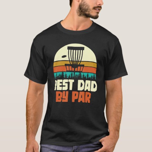 Funny Golfer Dad Fathers Day Retro Disc Golf T_Shirt