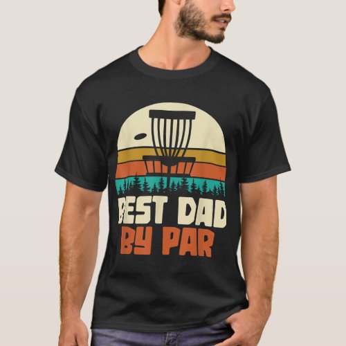Funny Golfer Dad Gift Fathers Day Retro Disc Golf T_Shirt