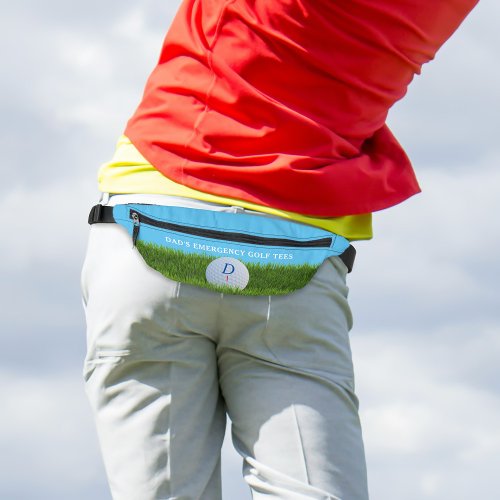 Funny Golfer Emergency Golf Tees Monogram Fanny Pack