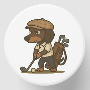 Funny Golfer Gift � Dachshund on the Tee Mini Candle Favors