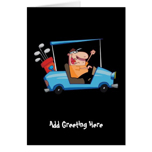 Funny Golfer Golfing Cartoon (Front)