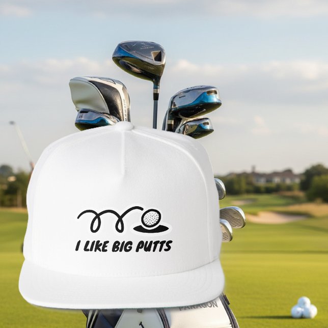 Funny golfer hat | i like big putts (funny golf hat)