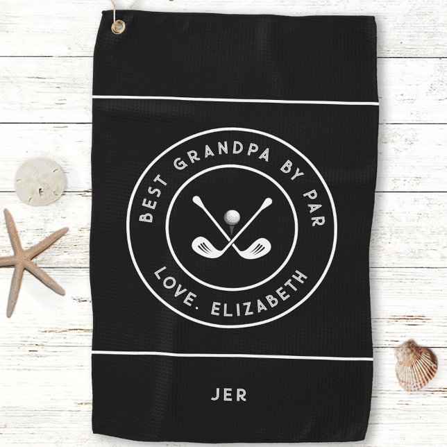 Funny Golfer Humor Golf | Best Grandpa By Par Towel (Funny Golfer Humor Golf | Best Grandpa By Par Golf Towel)