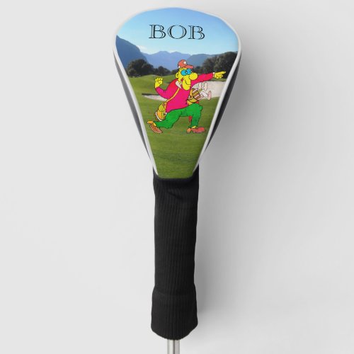 Funny Golfer Personalized Name or Monogram  Golf Head Cover