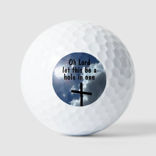Funny Golfer Prayer Golf Balls
