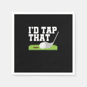 Funny Golfer Puns Id Tap That Adult Joke Golf Golf Napkins