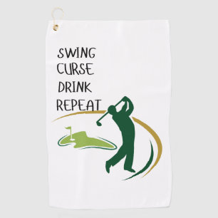 Funny Golfer Towel Gift For Golf Lovers
