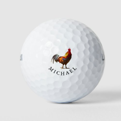 Funny Golfers Personal Gift Chicken Golf Balls